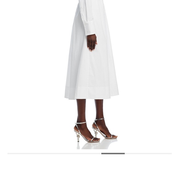 Staud Lorenza midi dress white sold out online - Picture 13 of 15